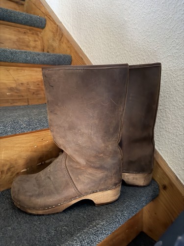 Damen clog stiefel - damen, braun
